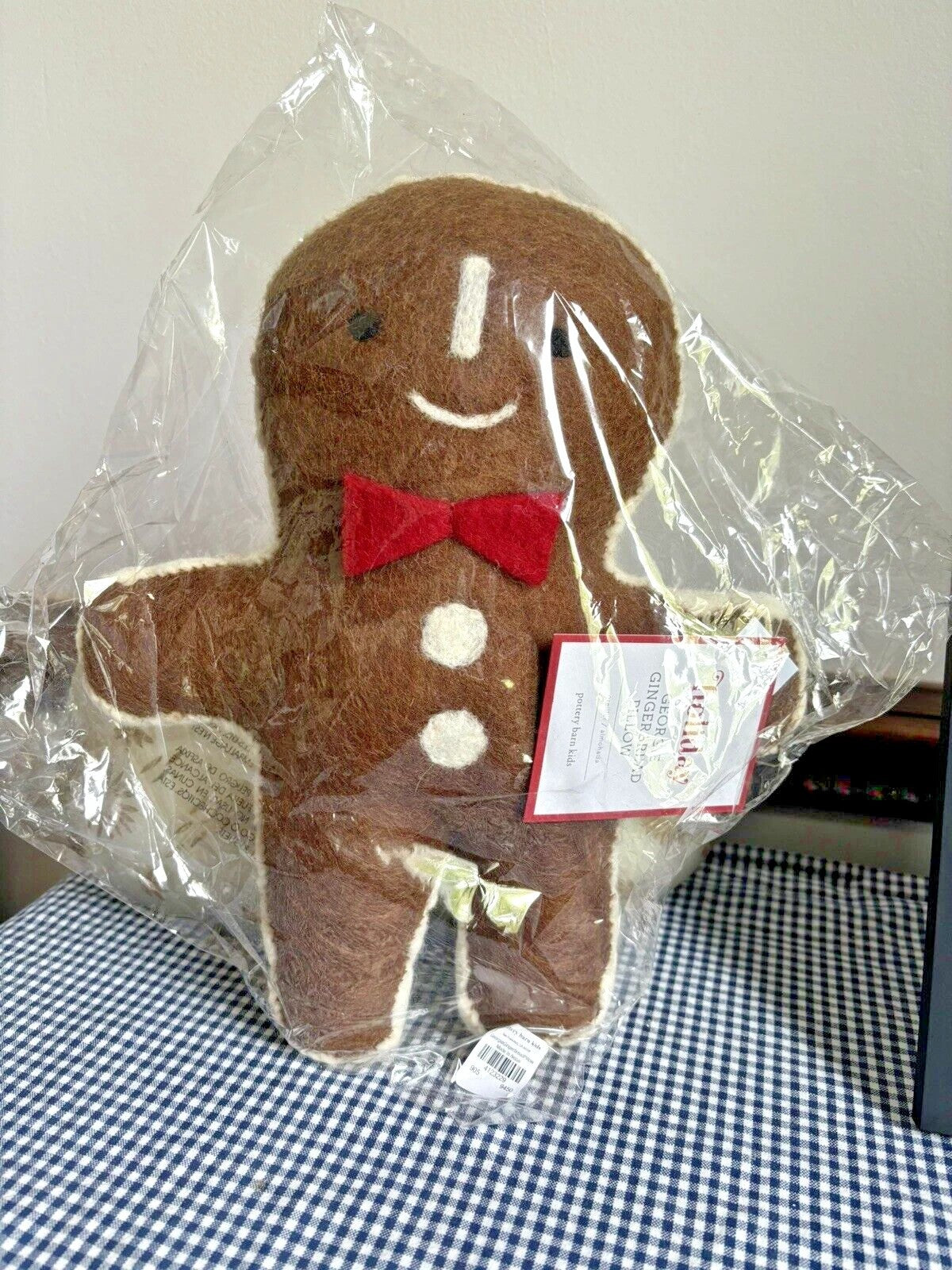 Pottery Barn Christmas holiday Gingerbread Pillow birthday gift Rifle Co SET 2