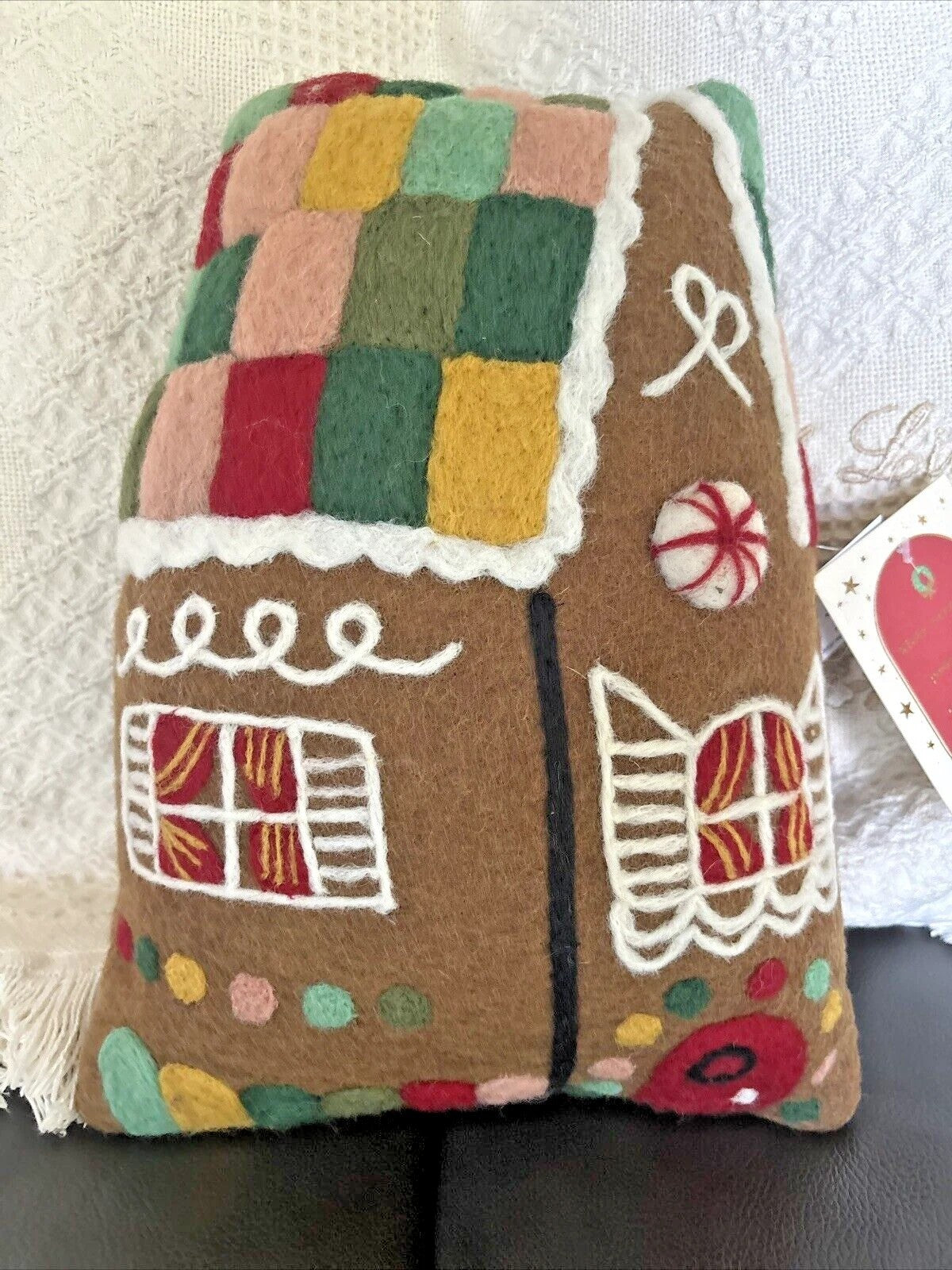 Pottery Barn Christmas holiday Gingerbread house Pillow birthday gift Rifle SET