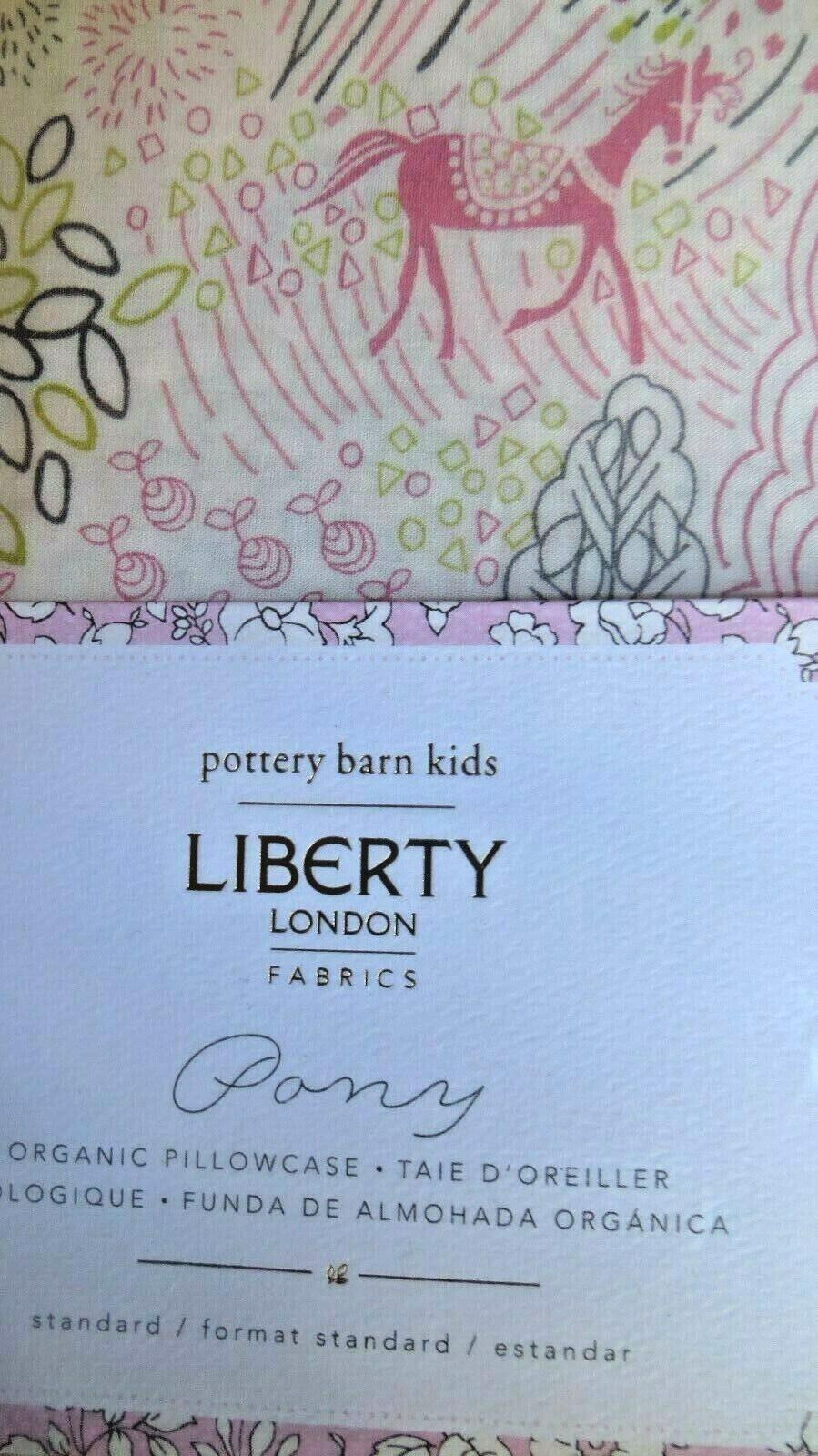 Pottery Barn Liberty London Pony Horse pillowcase holiday purple pink Unicorn