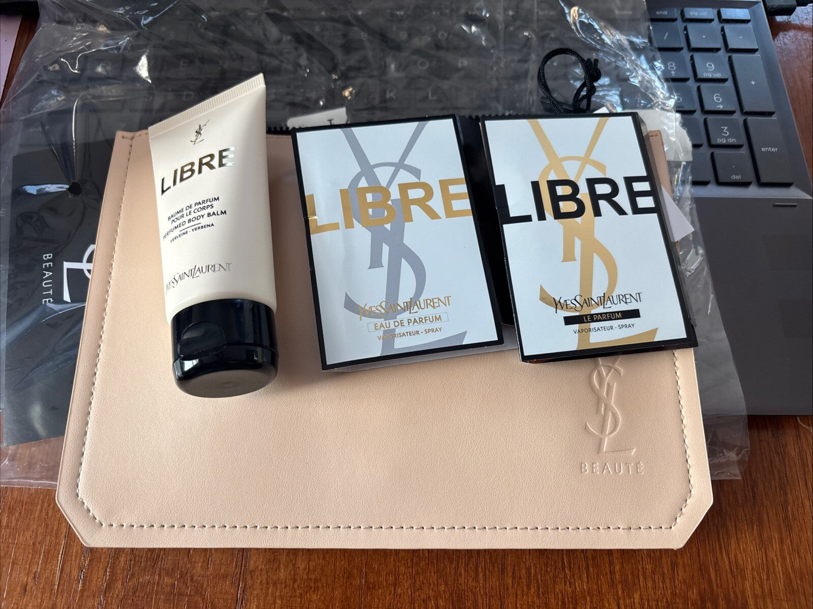 Ysl Perfume Set Clutch Bag Lotion Beauty Holiday Gift set birthday party teen k