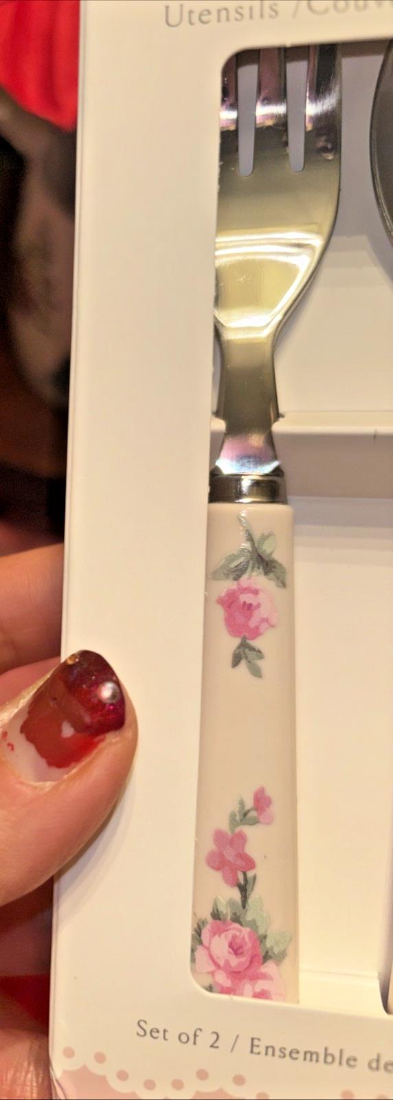 Pottery Barn Holiday Floral LoveShack Utensil Party School disney Gift Set girl