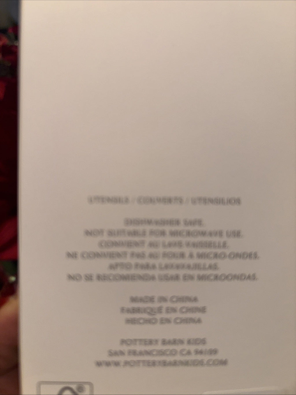 Pottery Barn Holiday Floral LoveShack Utensil Party School disney Gift Set girl