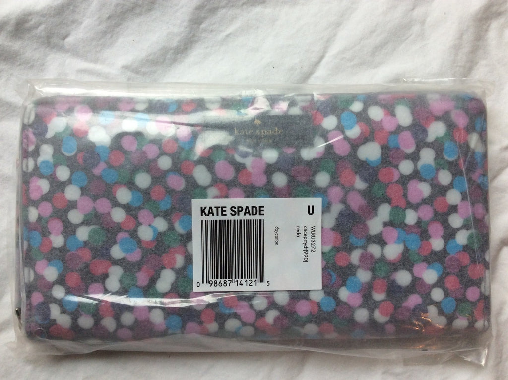 Kate Spade wallet holiday Disney PARTY DOT birthday teen travel Rainbow .