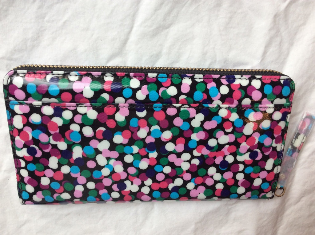Kate Spade wallet holiday Disney PARTY DOT birthday teen travel Rainbow .