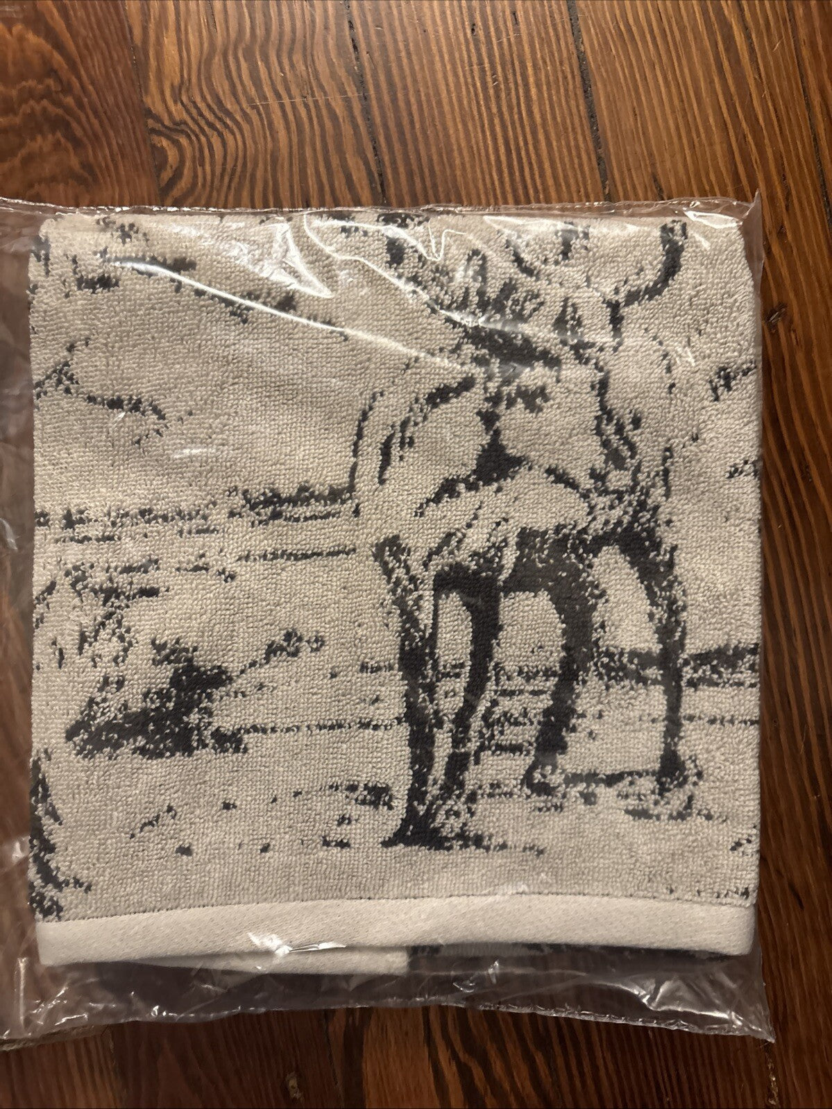 Pottery barn holiday towel hand kitchen bath Rustic forest deer party gift mom
