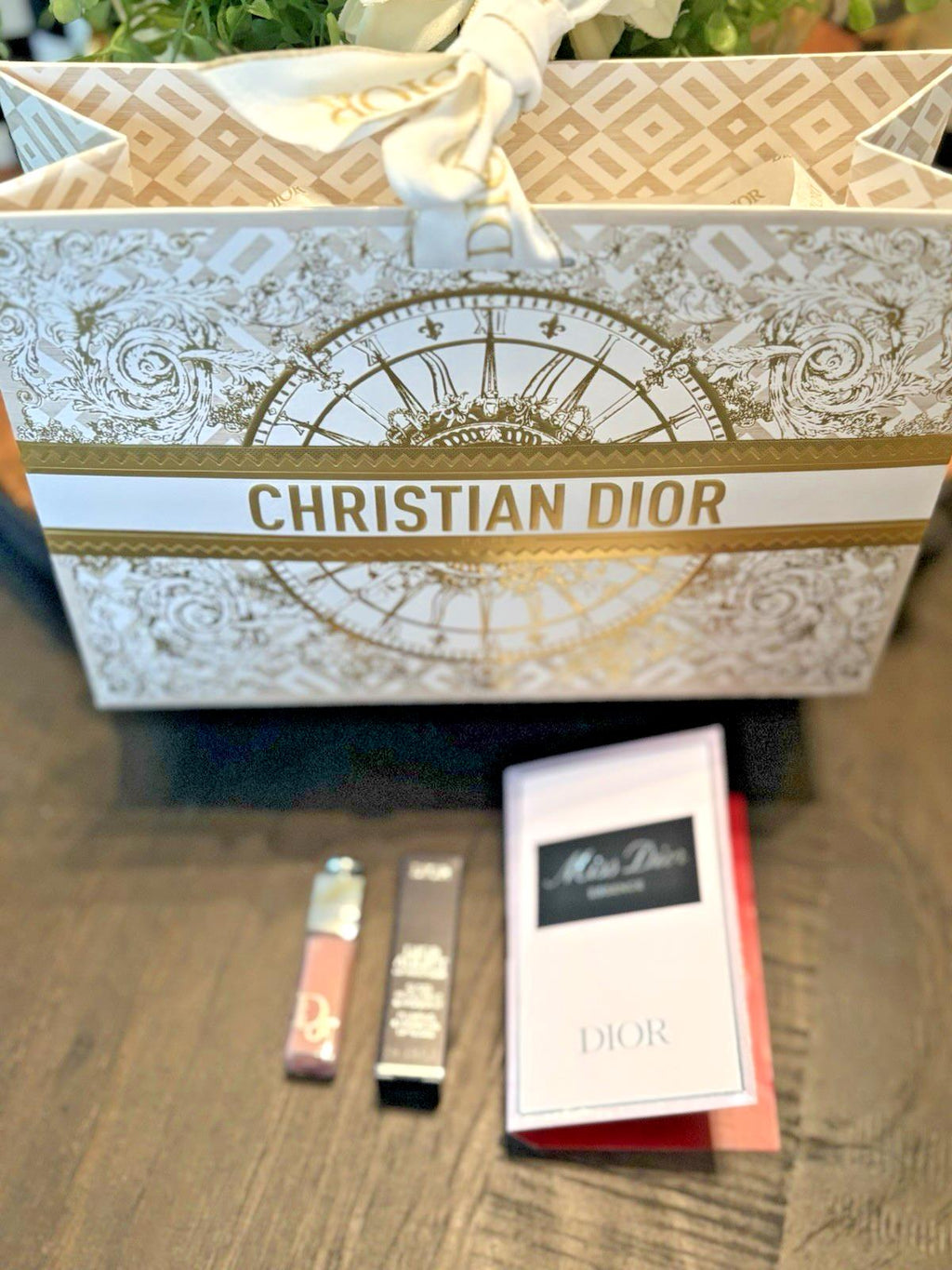 DIOR Vip holiday gift set wedding+Bag+Lip pink Perfume Birthday ?? travel girl n
