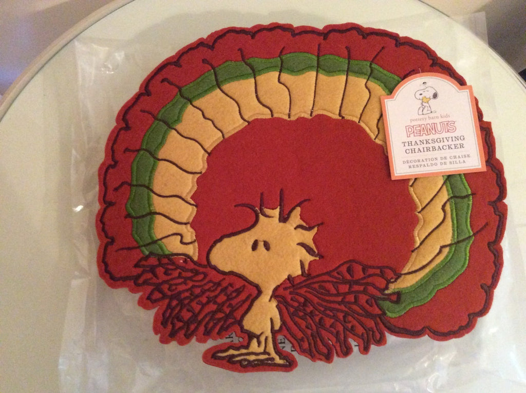 Pottery Barn kid Snoopy Woodstock Thanksgiving Peanuts Turkey holiday gift ,s