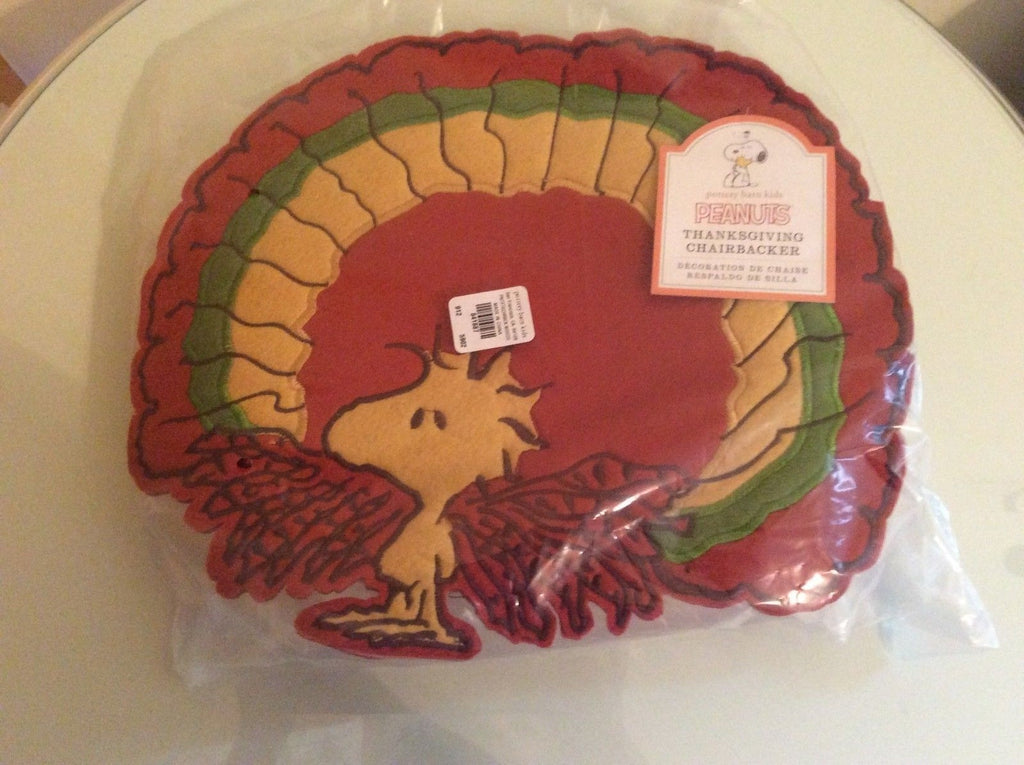 Pottery Barn kid Snoopy Woodstock Thanksgiving Peanuts Turkey holiday gift ,s