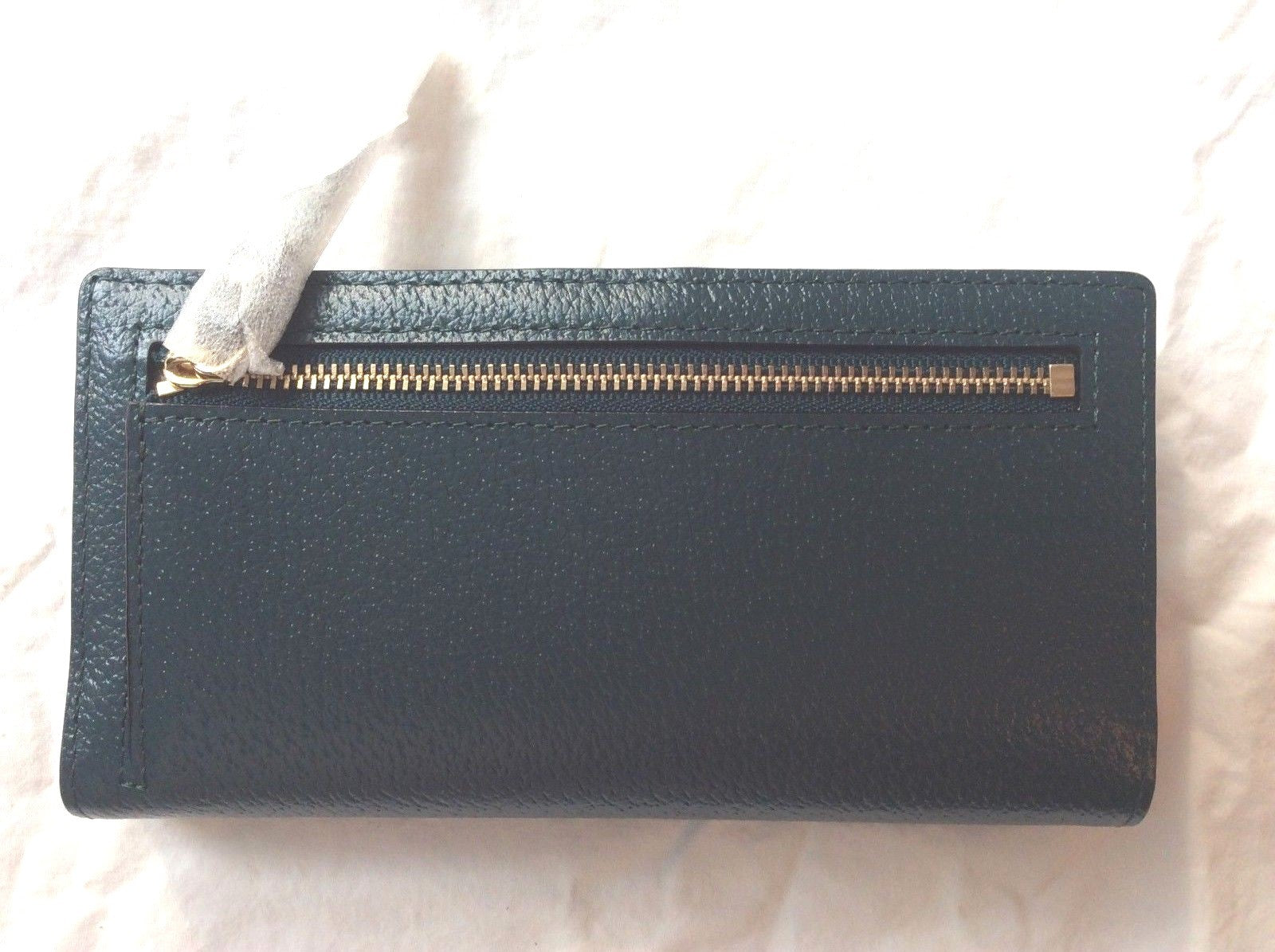 $159 Kate Spade GRAND STREET STACY emerald forest wallet case winter holiday a