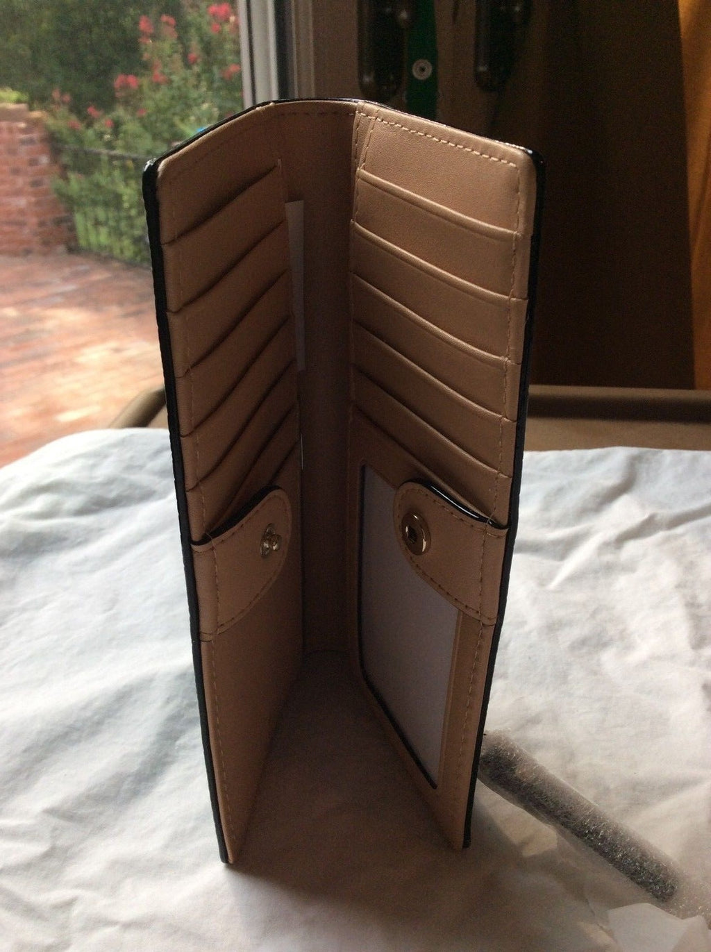 $159 Kate Spade GRAND STREET STACY emerald forest wallet case winter holiday a