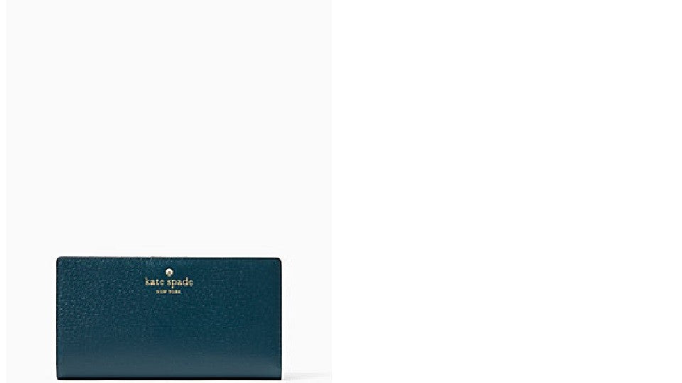 $159 Kate Spade GRAND STREET STACY emerald forest wallet case winter holiday a