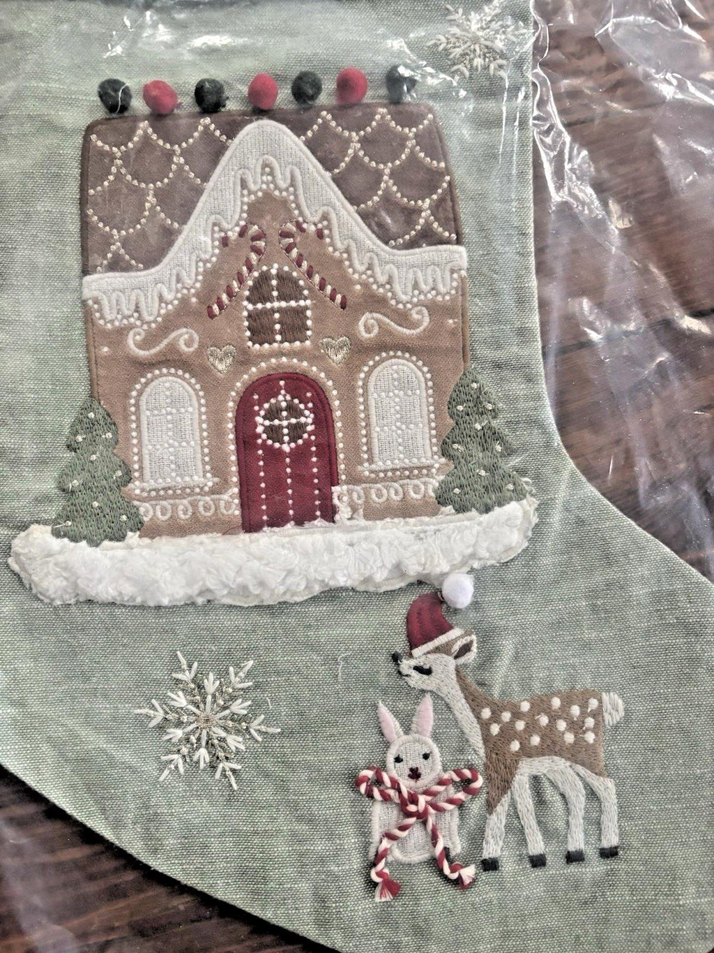 Pottery Barn Holiday Christmas stocking Reindeer Gingerbread Deer gift kid New