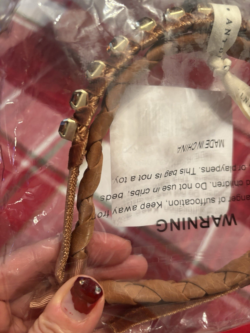 Anthropology Headband velvet diamond holiday party wedding Women Hair Band SET 2