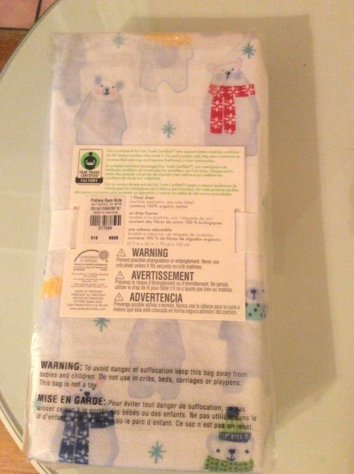 Pottery barn Disney Crib Toddler bed Fitted Sheet Holliday Birthday KIDS Baby a