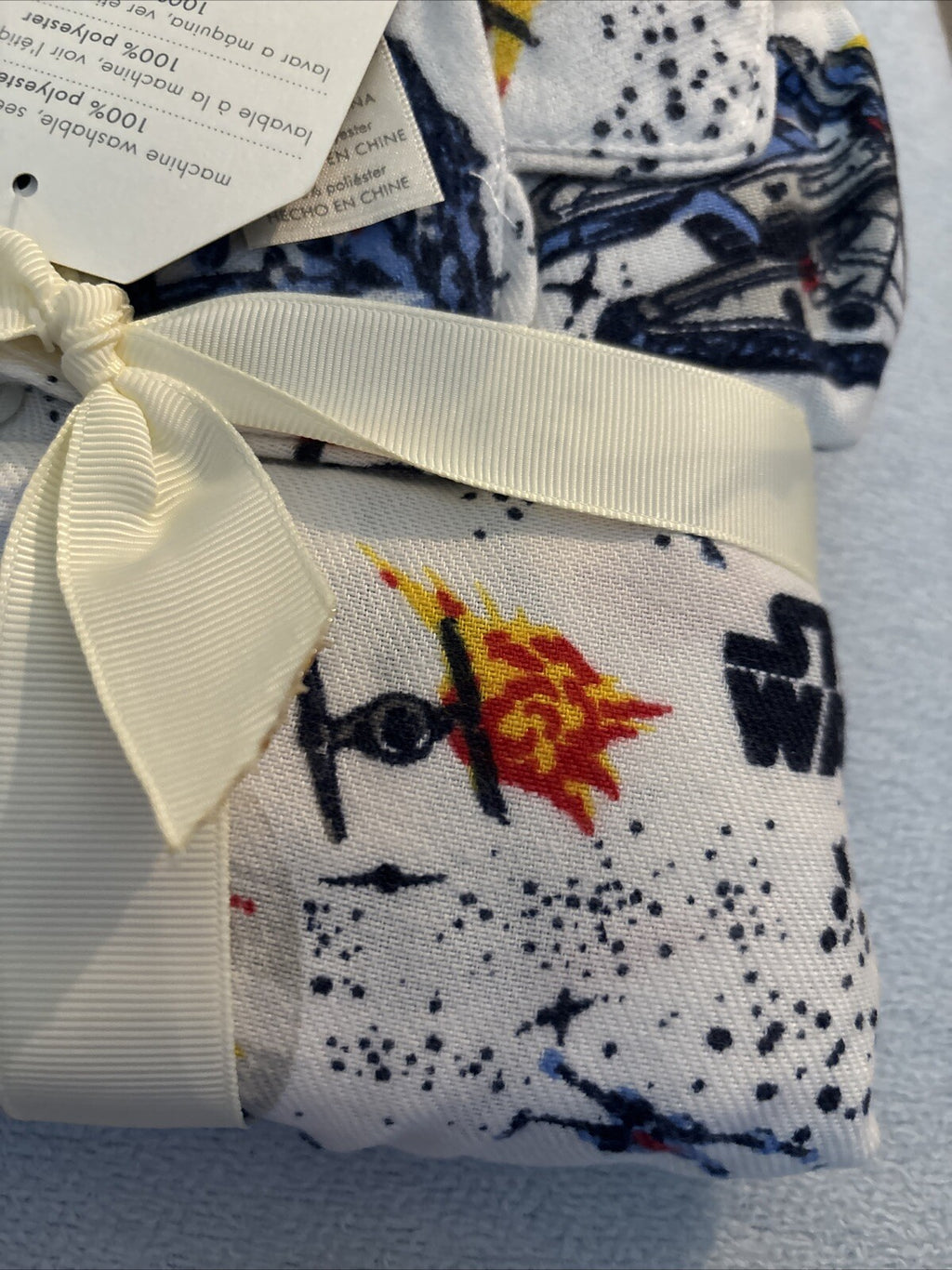 Disney STAR WARs Pottery barn Holiday pj kid pajama Droid Solo Jedi space gift m