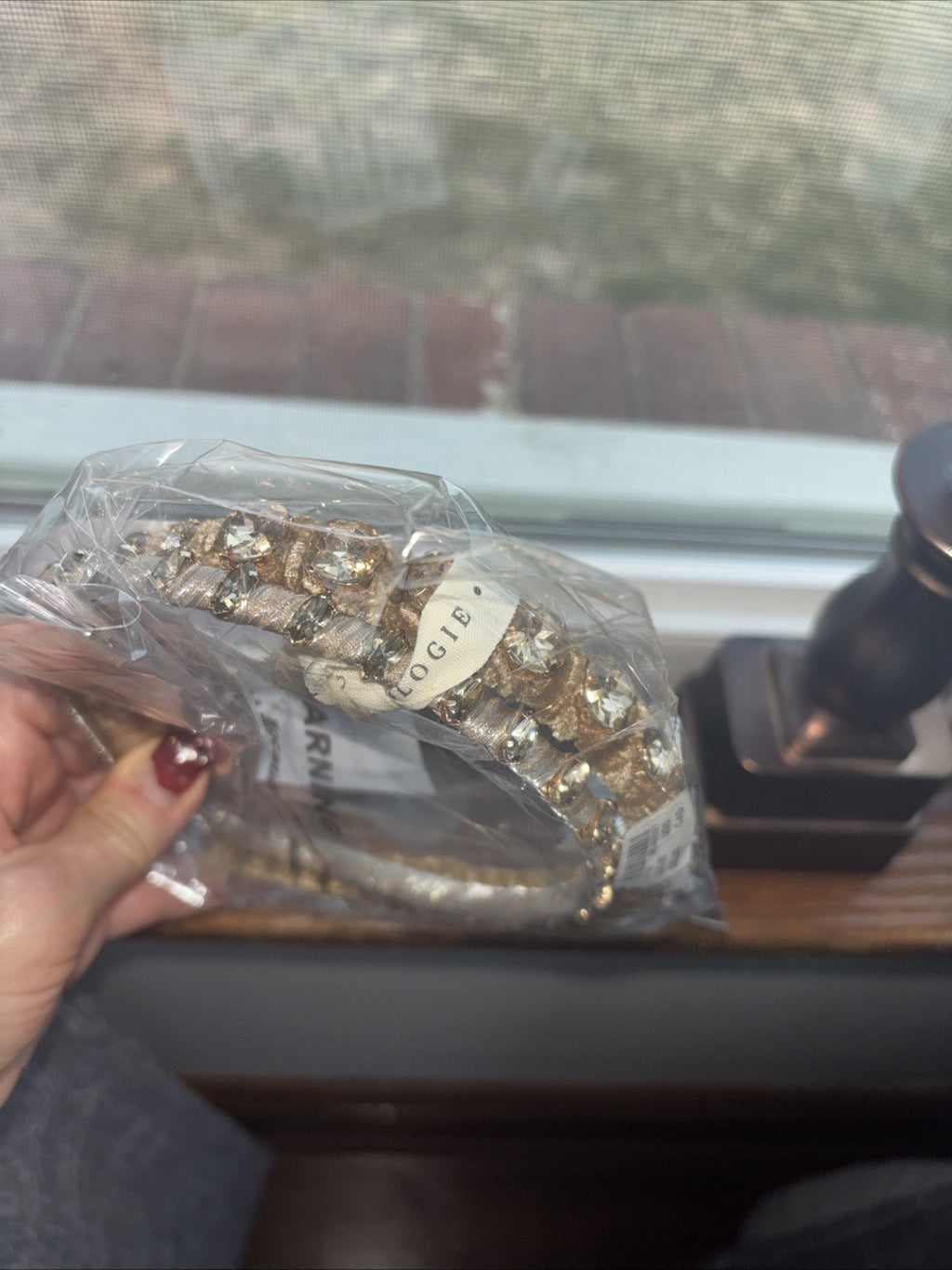 Anthropology Headband velvet diamond holiday party wedding Hair girl Band SET 2