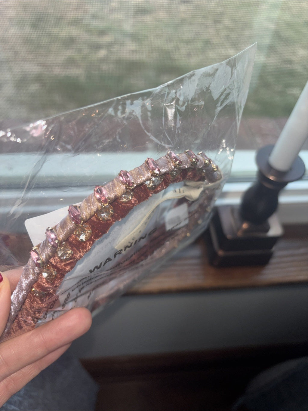 Anthropology Headband velvet diamond holiday party wedding Hair girl Band SET 2!