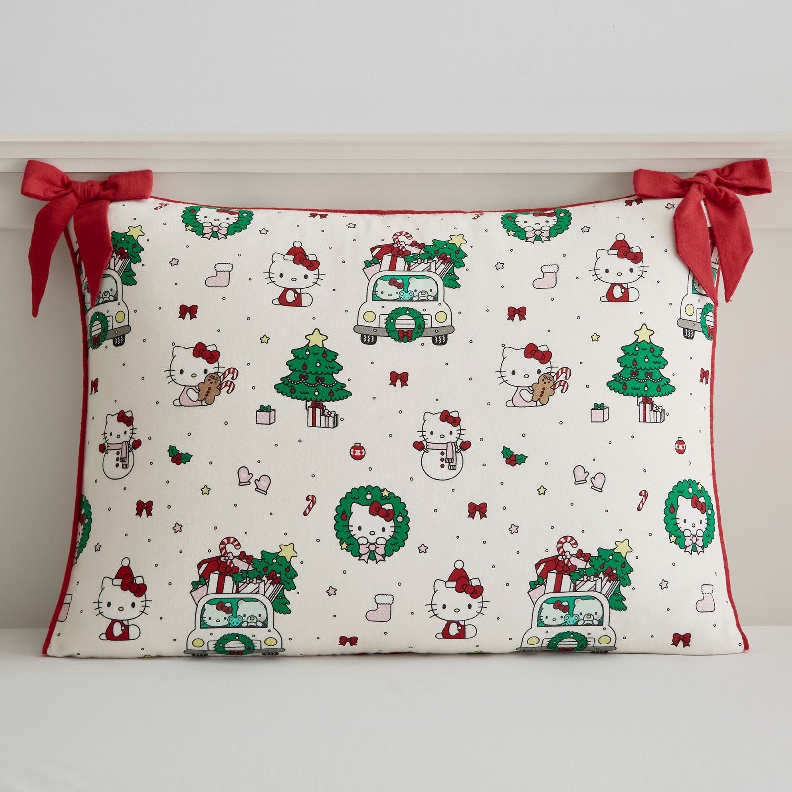 Pottery Barn Disney pillow sham HELLO KITTY Holiday gift party birthday Girl bow