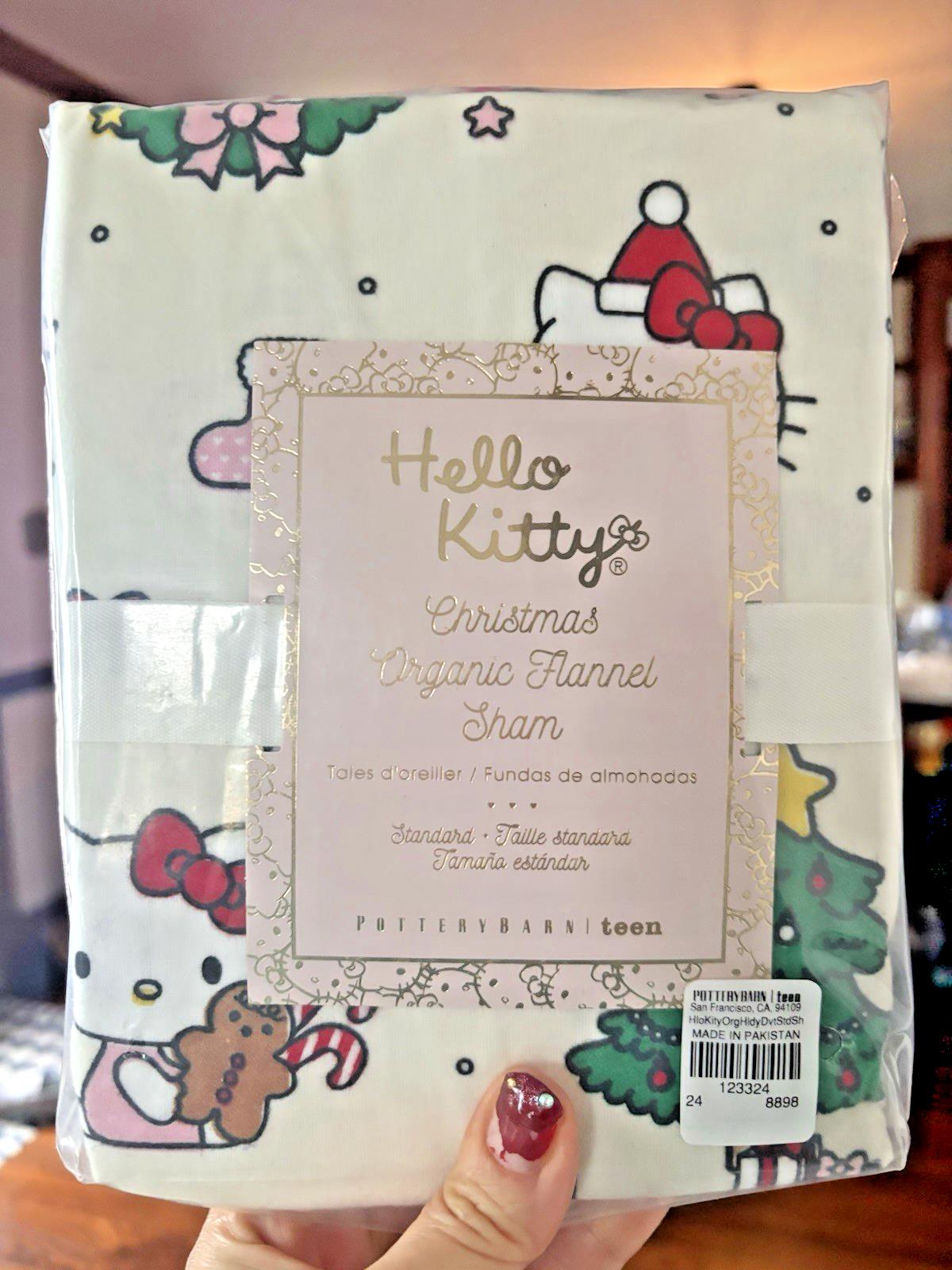 Pottery Barn Disney pillow sham HELLO KITTY Holiday gift party birthday Girl bow