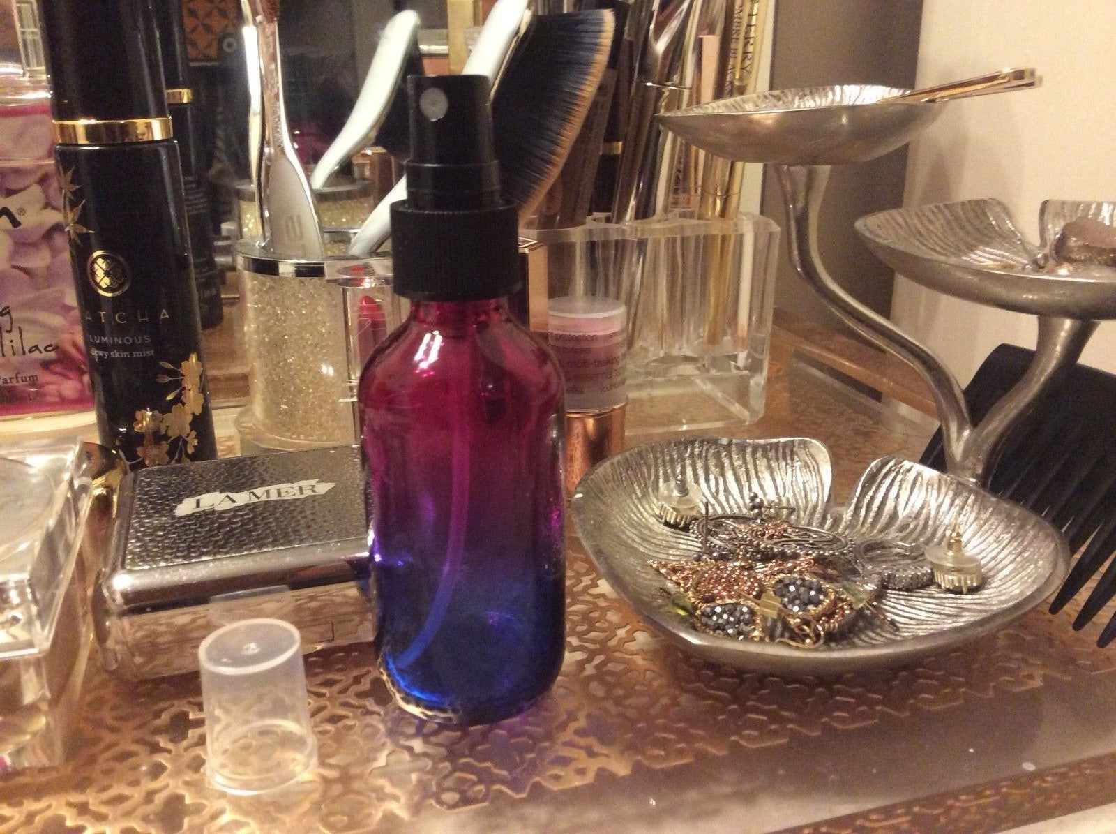 Mist bottle for Spray Face hair Body perfume Toner travel gift rainbow 1