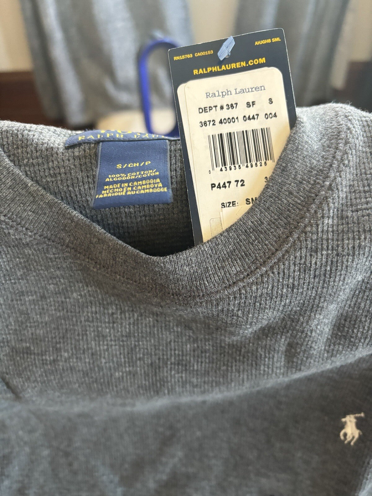 Ralph Lauren holiday polo shirt jersey teen boy man stripe Medium Disney $119 -