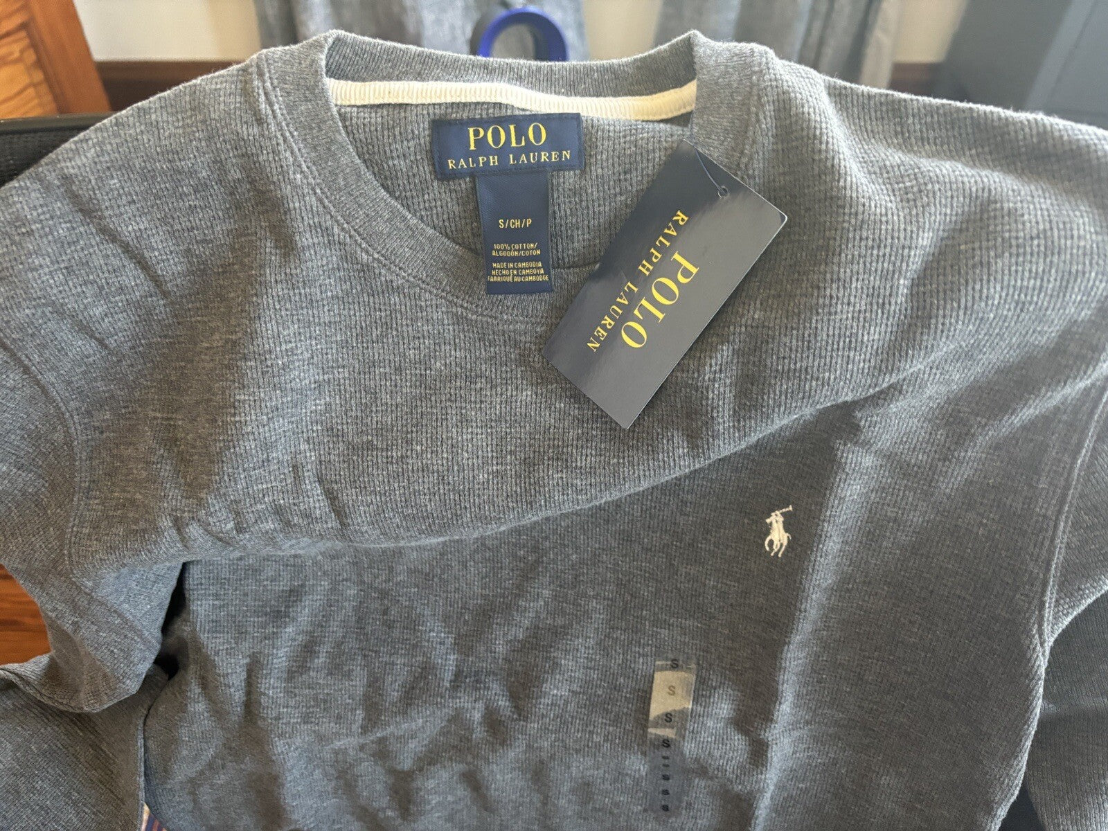 Ralph Lauren holiday polo shirt jersey teen boy man stripe Medium Disney $119 -