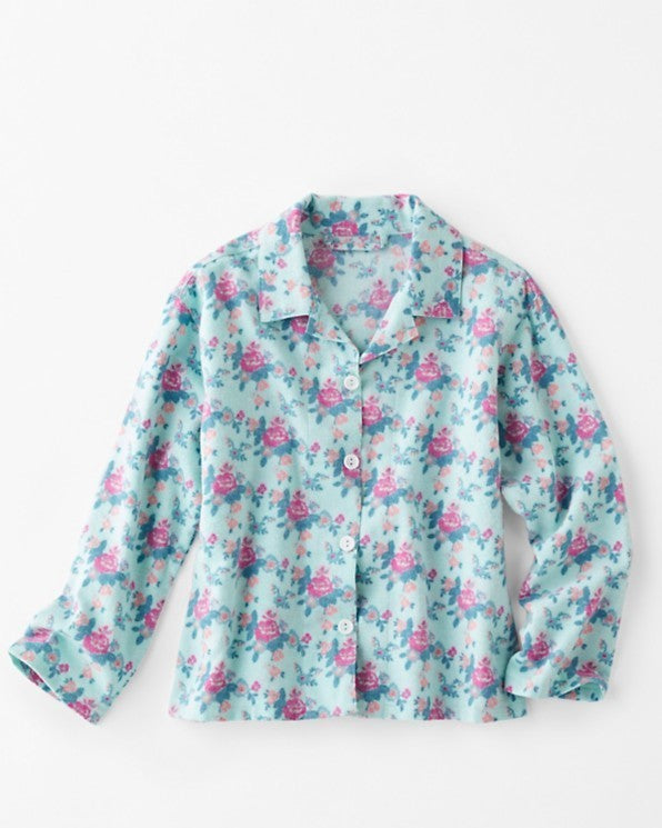 $69 Garnet Hill kid Rose flannel pajama set ChristBimas Gift Holiday Disney .