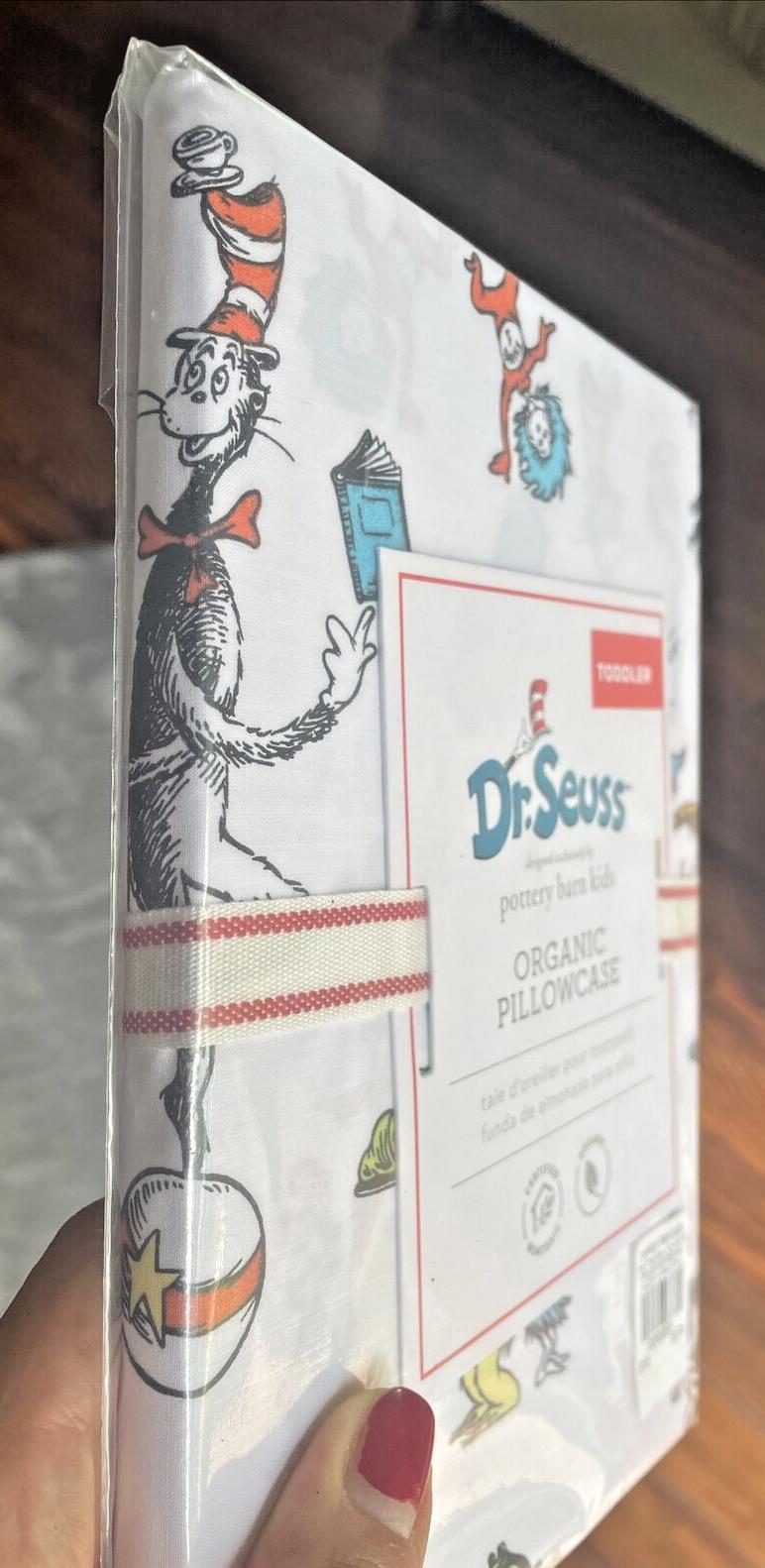 Pottery barn Toddler Disney Pillowcase Dr Seuss holiday birthday baby gift kid "