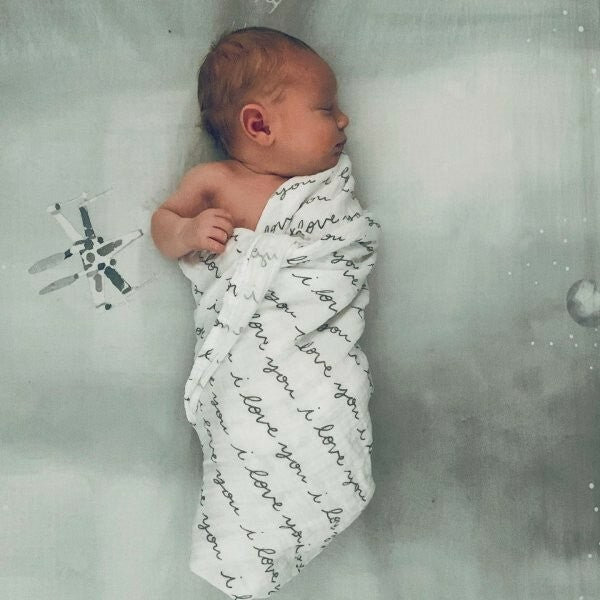 Disney Pottery barn STAR WARS Crib Toddler SHEET baby Picture Holiday gift boy `