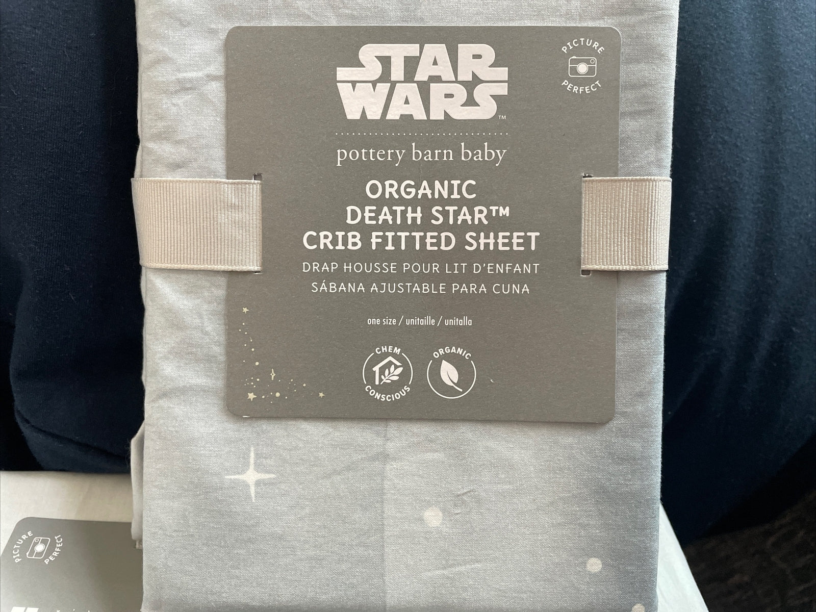 Disney Pottery barn STAR WARS Crib Toddler SHEET baby Picture Holiday gift boy `
