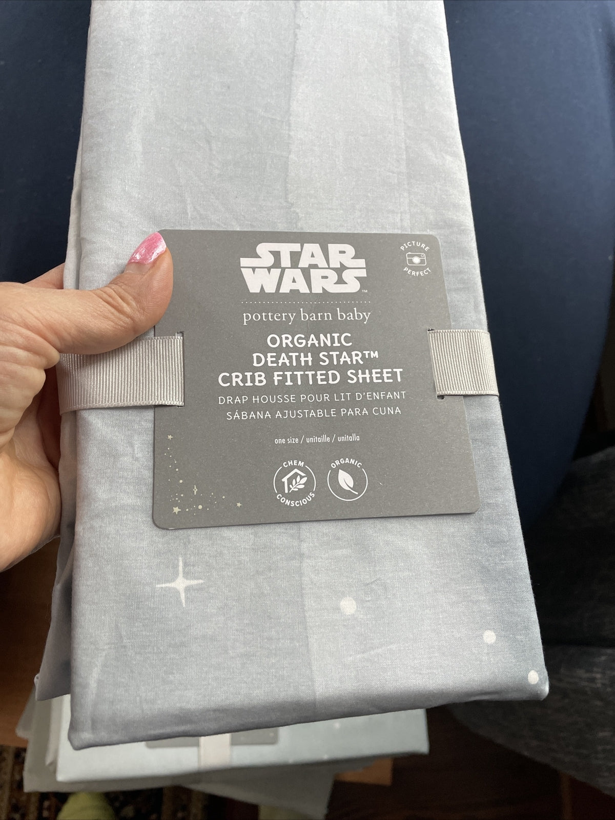 Disney Pottery barn STAR WARS Crib Toddler SHEET baby Picture Holiday gift boy `