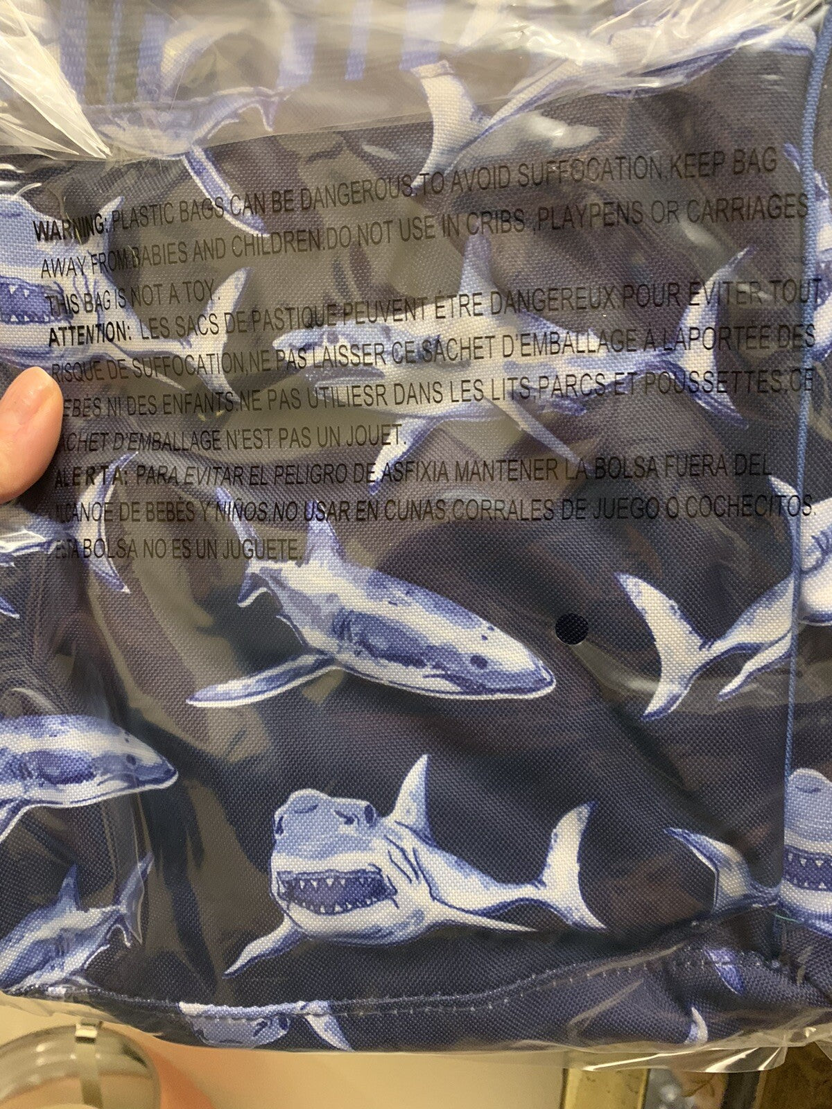 Pottery Barn SHARK Disney travel Toiletry bag school boy bath travel gift =