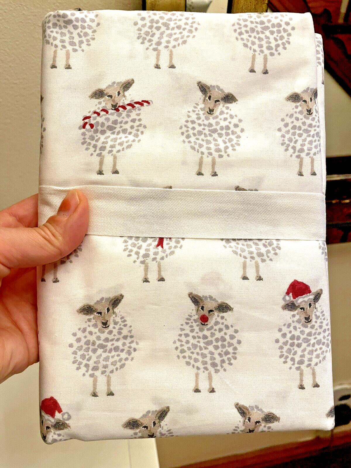 pottery barn Holiday Pillowcase KING Sheep Birthday Christmas Disney SET 2