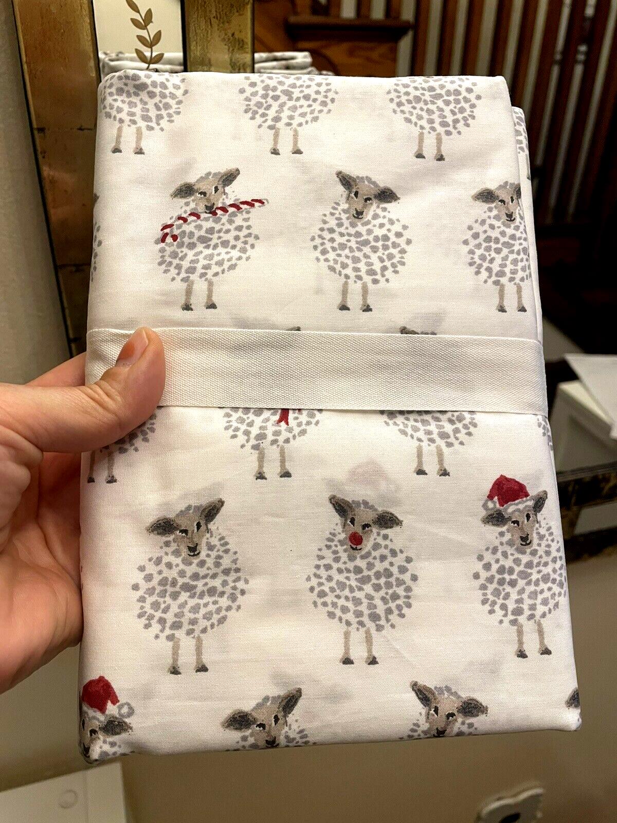 pottery barn Holiday Pillowcase KING Sheep Birthday Christmas Disney SET 2