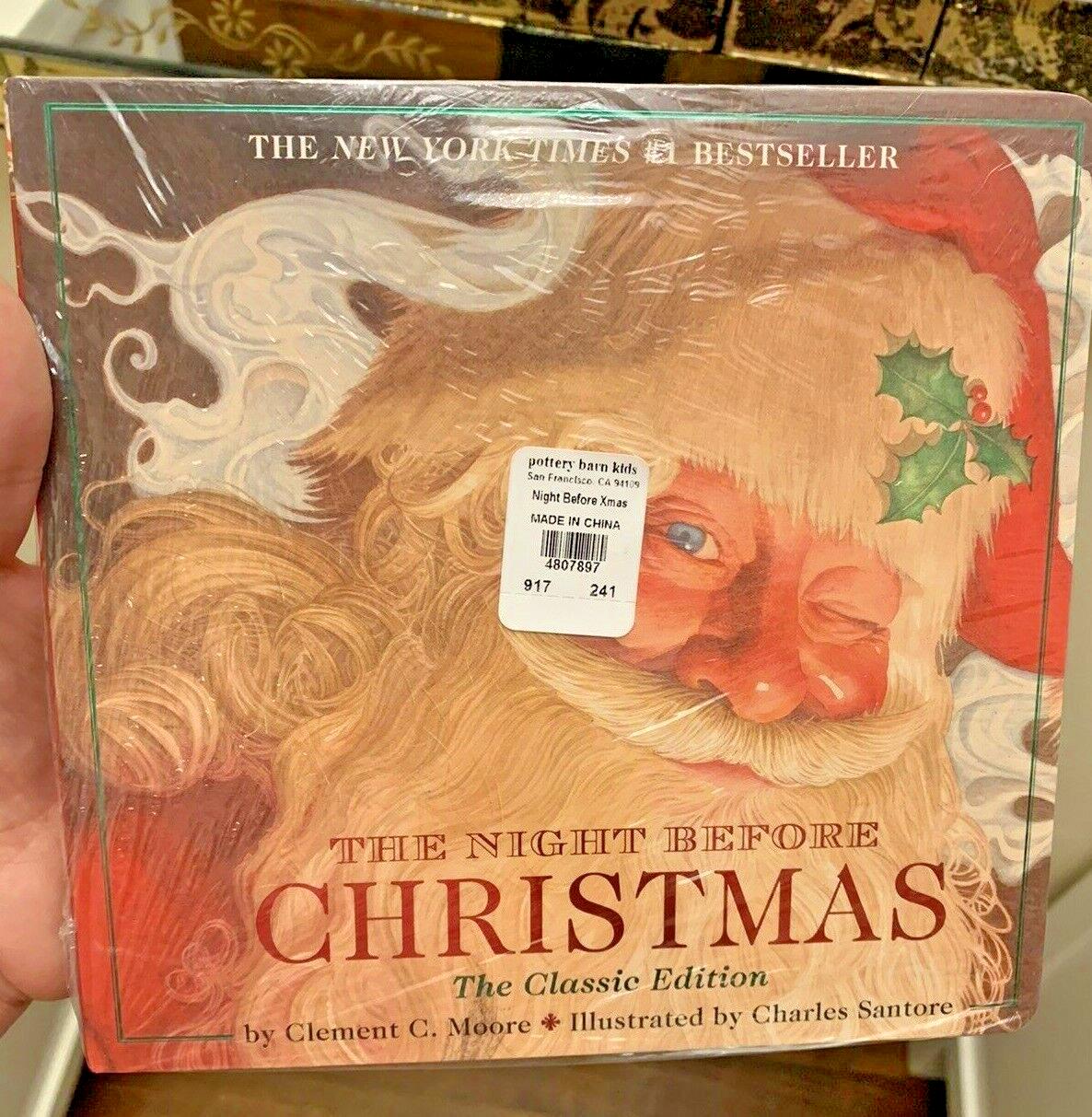 Pottery Barn Twas Night before Christmas book holiday gift school disney kids ,