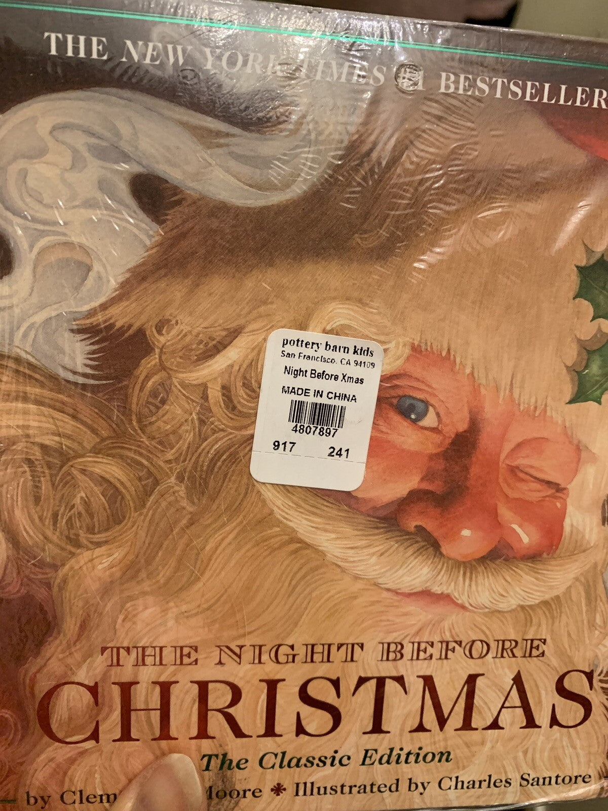 Pottery Barn Twas Night before Christmas book holiday gift school disney kids ,