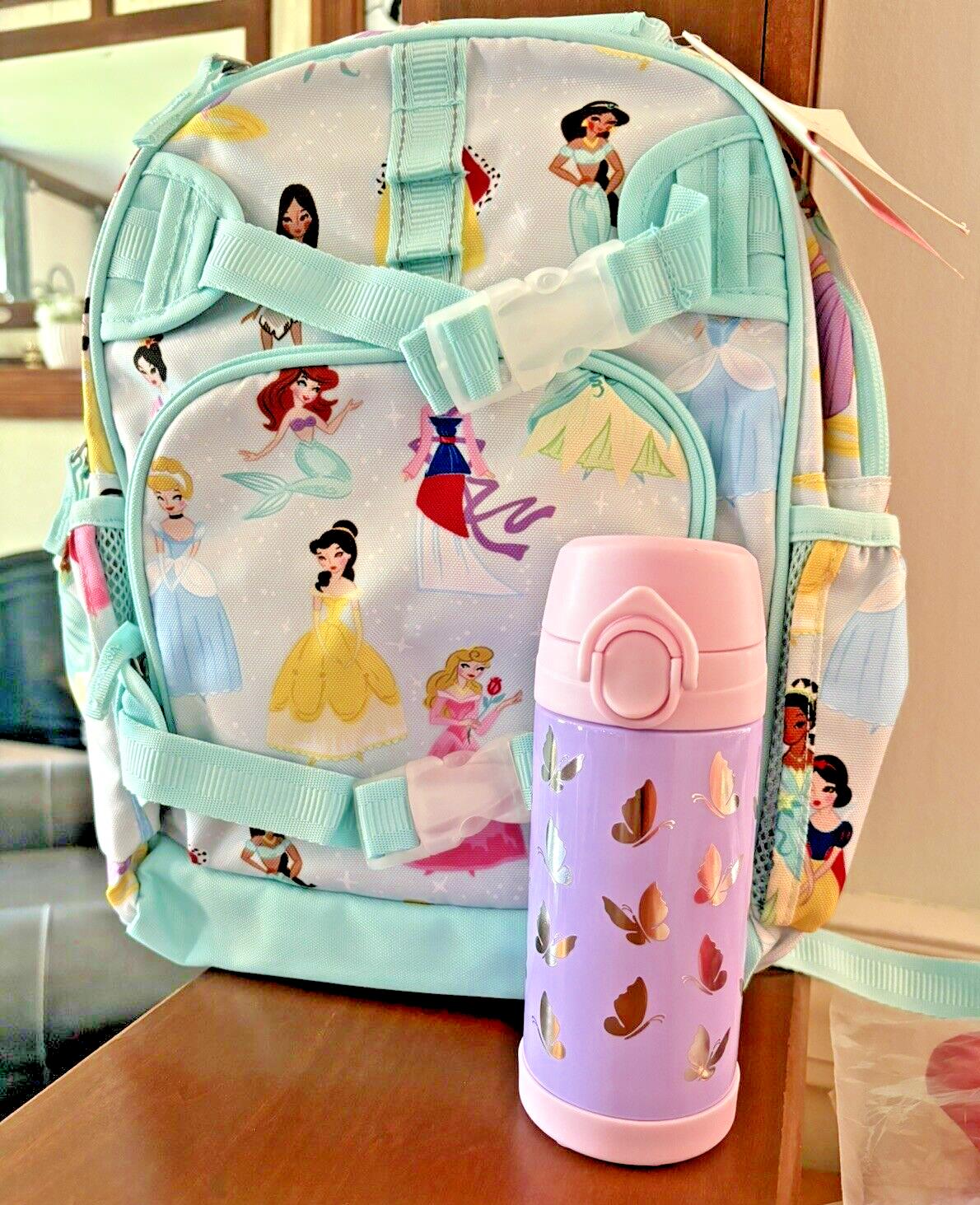 Pottery Barn school Disney BACKPACK Belle Cinderella princess travel Water  ?? n