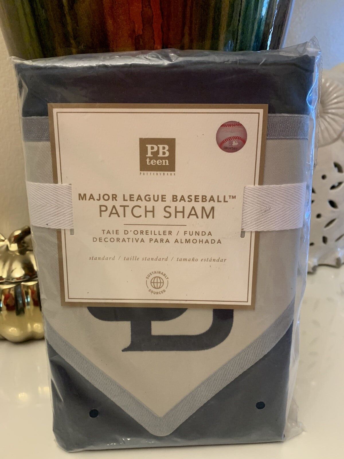 Baseball pottery barn Disney sport MLB college Padres gift kid pillow SHAM =