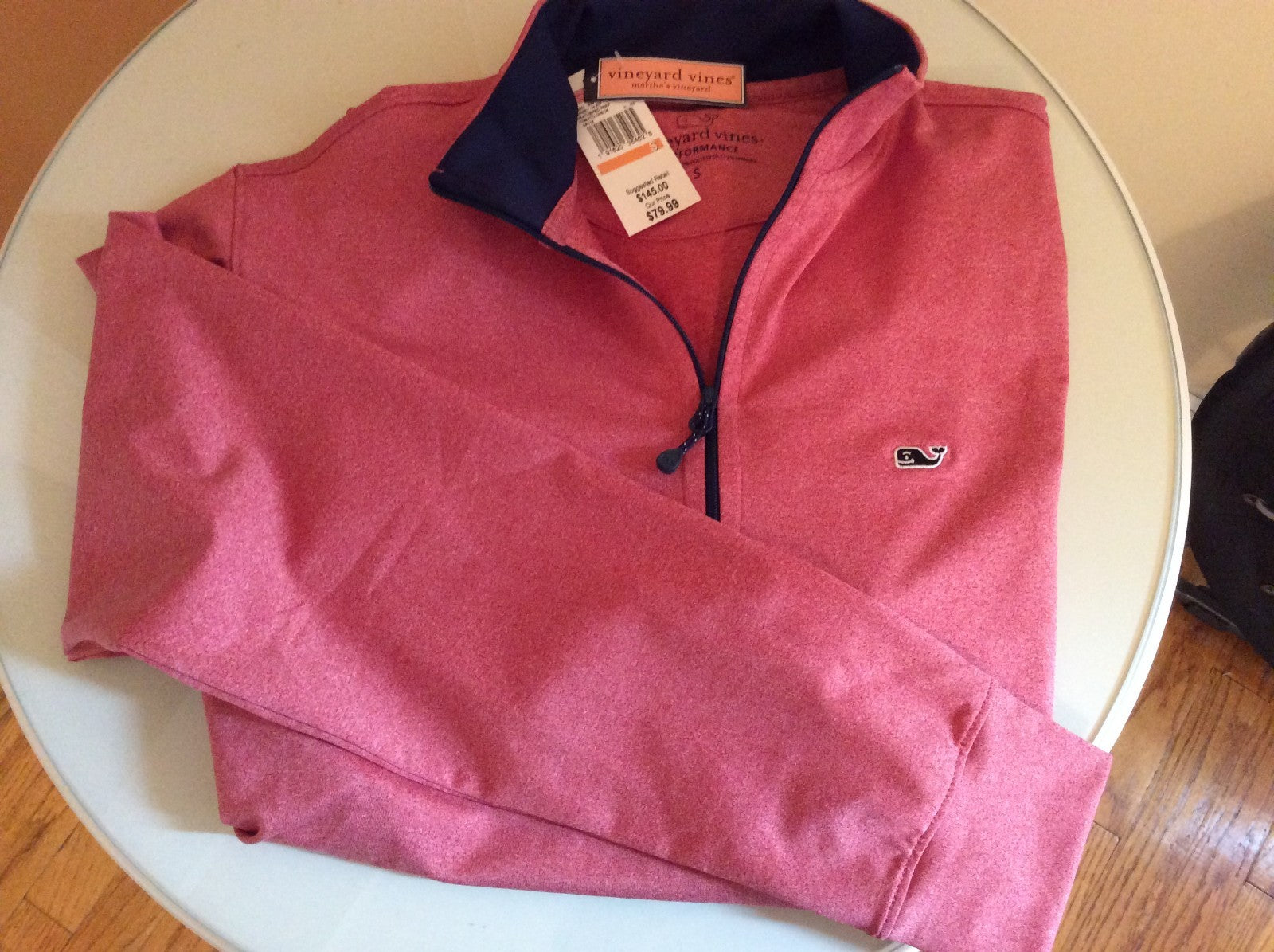 Vineyard Vines shirt long sleeve zip jersey teen boy man small holiday  $150 1