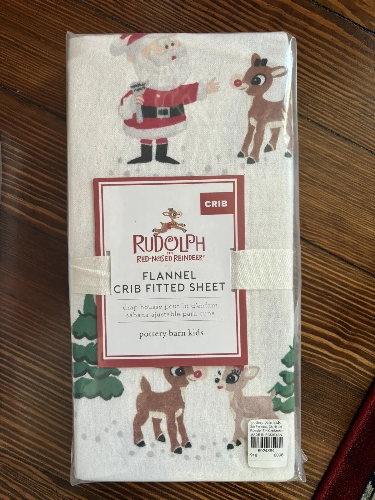 Pottery barn Disney Crib Toddler SHEET+ sham Rudolph Holiday Santa gift Winter [