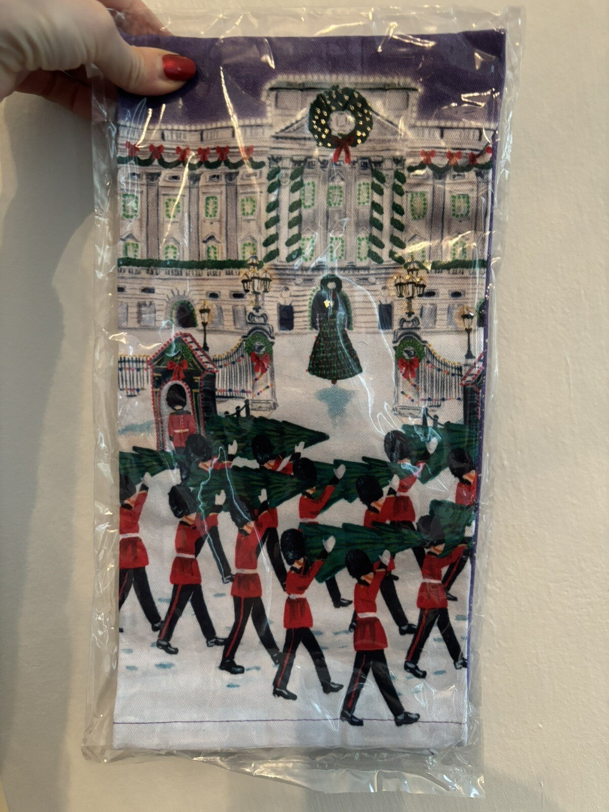 Anthropology holiday kitchen towel Snowman party gift snowflake birthday mom ,