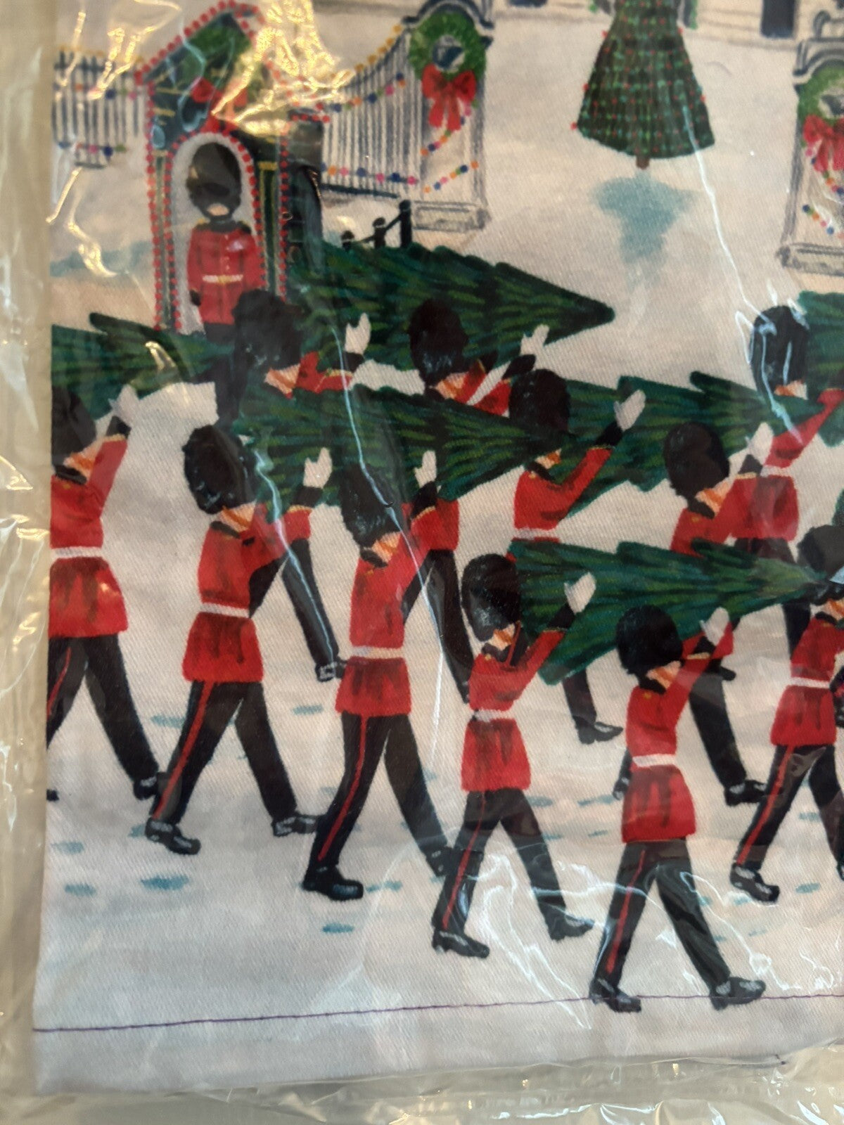 Anthropology holiday kitchen towel Snowman party gift snowflake birthday mom ,