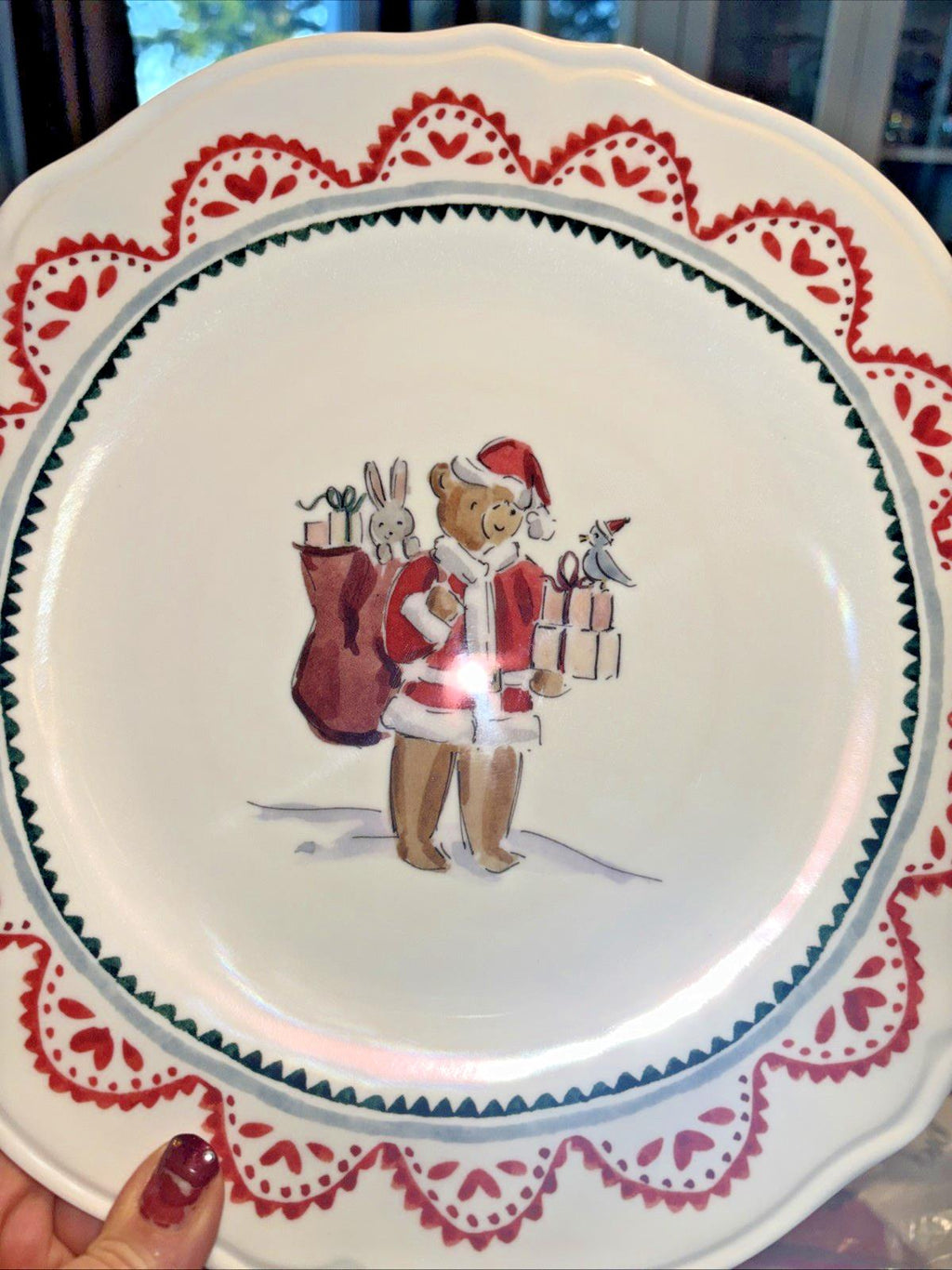 Pottery Barn holiday Christmas Riley party school Disney kid dinner Plate gift !
