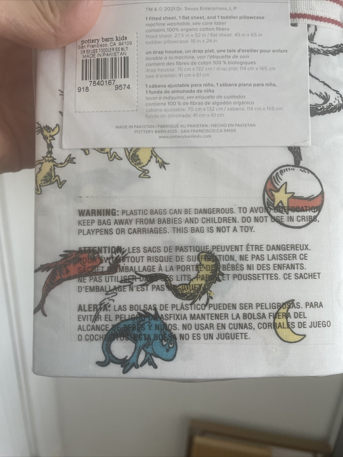 Disney Pottery Barn TODDLER bed SHEET SET Seuss baby crib holiday Christmas kid