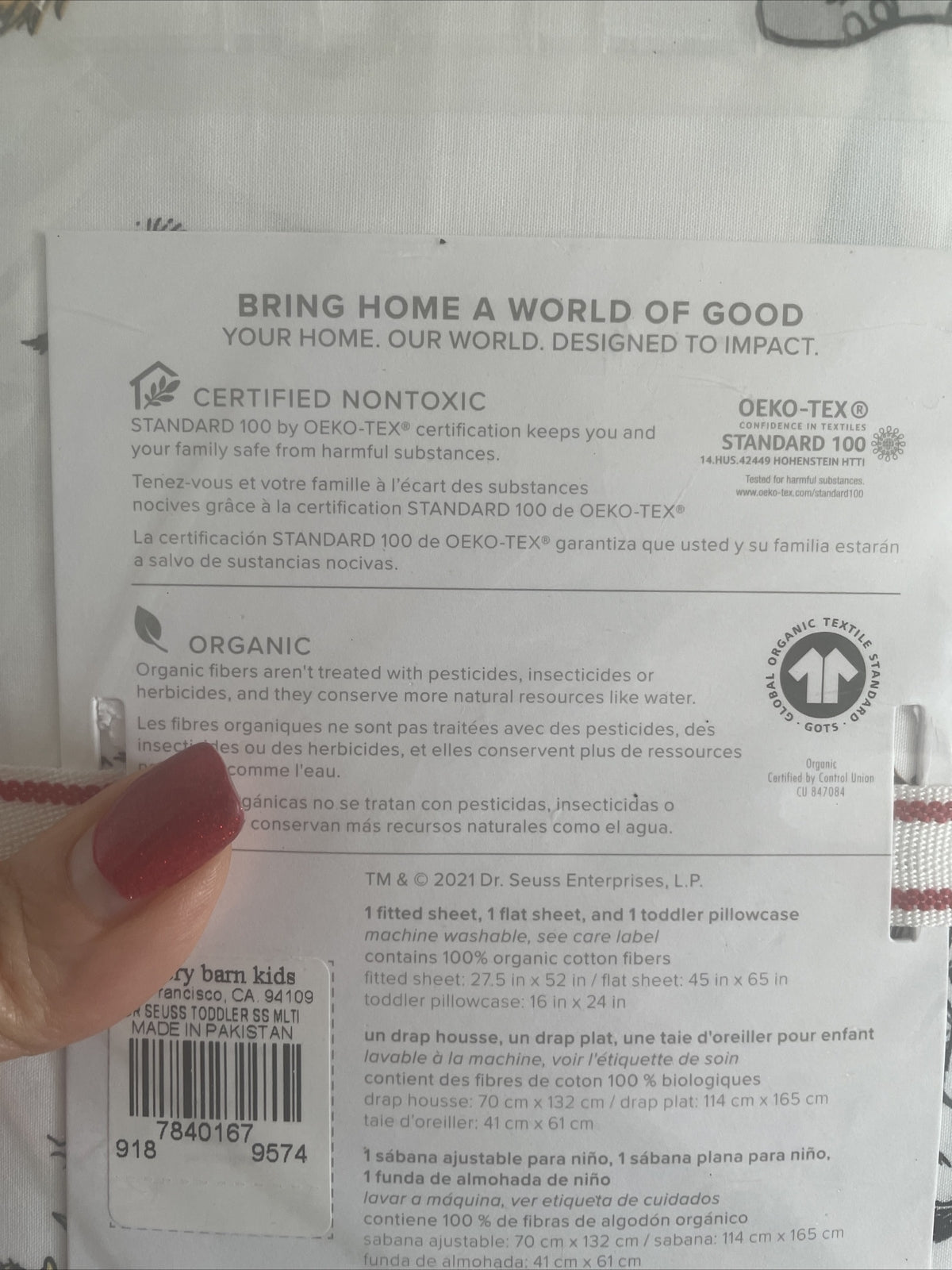 Disney Pottery Barn TODDLER bed SHEET SET Seuss baby crib holiday Christmas kid