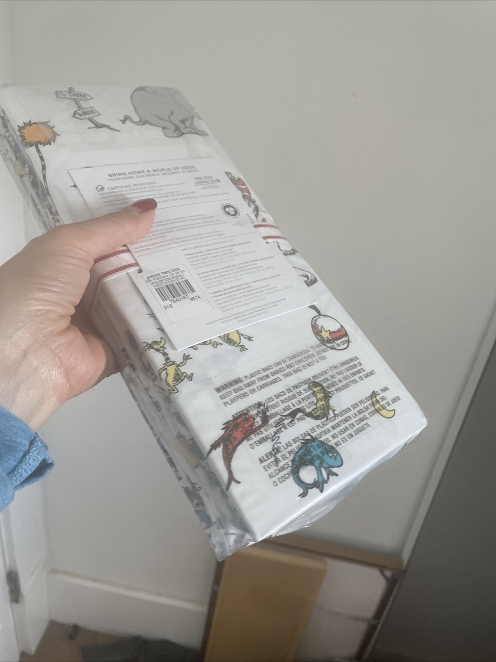 Disney Pottery Barn TODDLER bed SHEET SET Seuss baby crib holiday Christmas kid