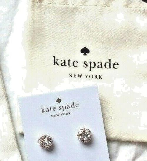 Kate Spade Disney STUD Earrings wedding diamond Rose Gold holiday gift girl `