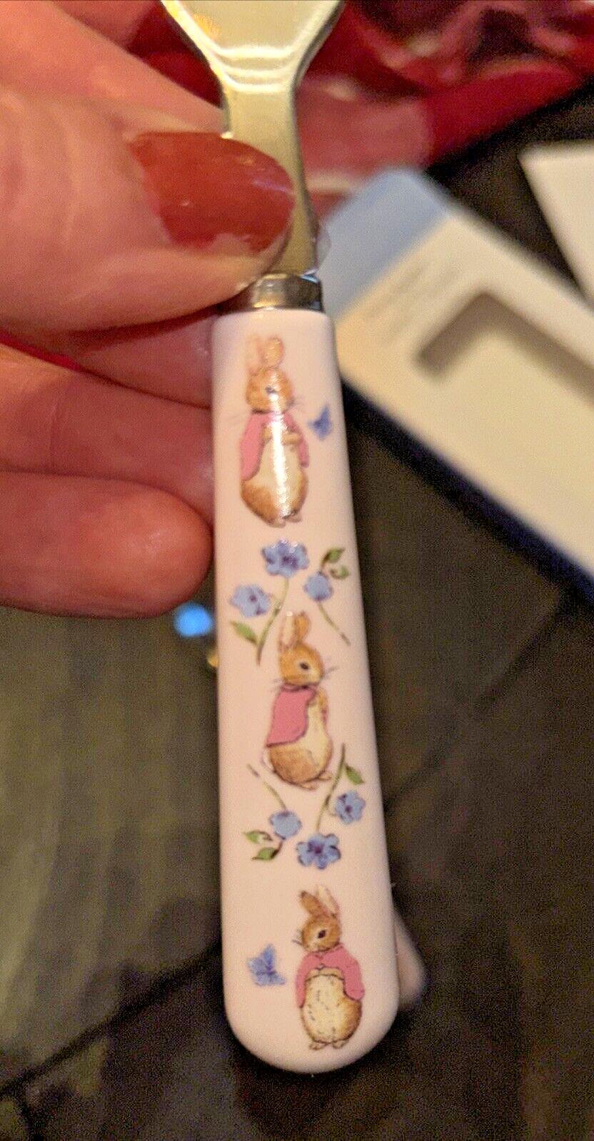 Pottery Barn Holiday Easter Peter Rabbit Utensil Party School disney Gift Set ,