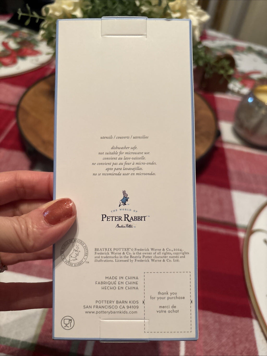 Pottery Barn Holiday Easter Peter Rabbit Utensil Party School disney Gift Set ,