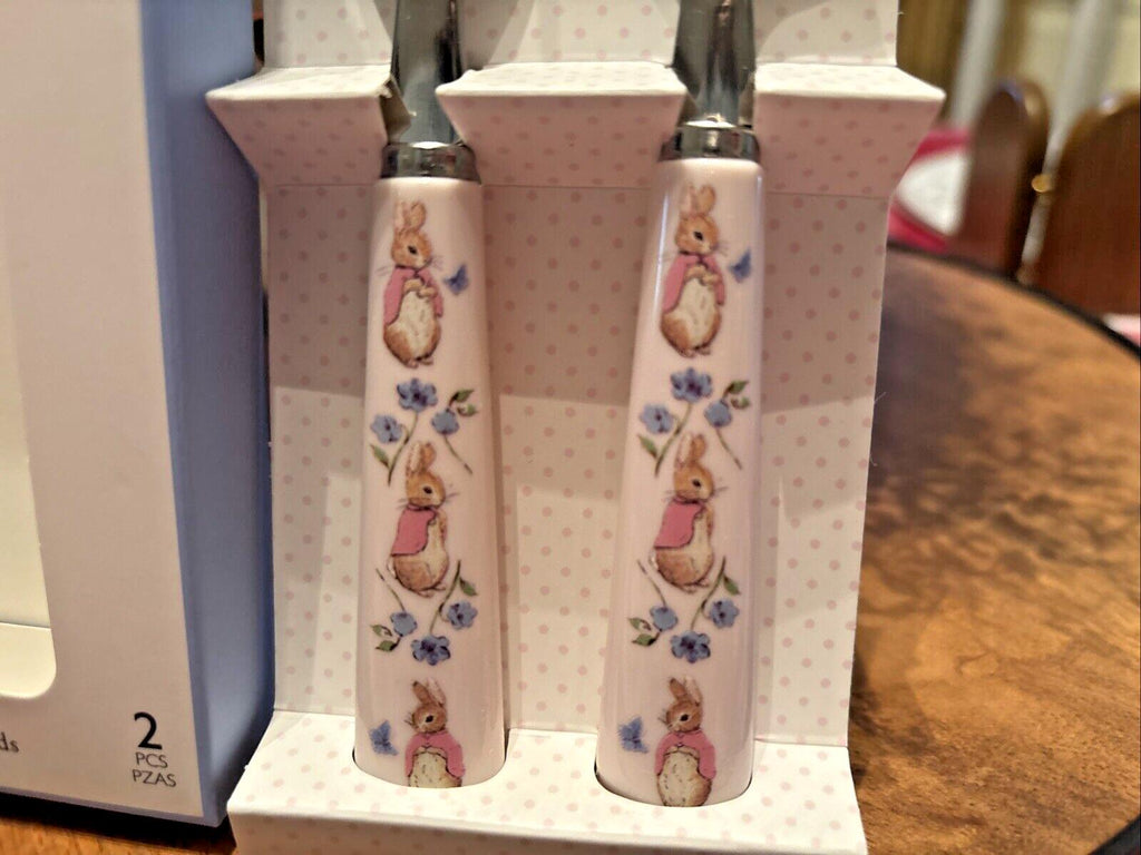 Pottery Barn Holiday Easter Peter Rabbit Utensil Party School disney Gift Set ,